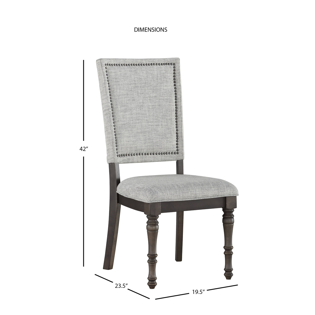 Steve Silver Lockwood Dining Set with Upholstered Side Chairs