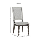 Steve Silver Lockwood Dining Set with Upholstered Side Chairs