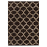 Loft Arrie Quatrefoil Brown Rug (7'10 x 10') - 7'10" x 10'