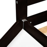 Loft Bed with Slide, Multifunctional Design, Twin(Espresso)