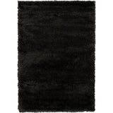 Loft Collection Black Indoor Olefin Area Rug (5'3 x 7'6)