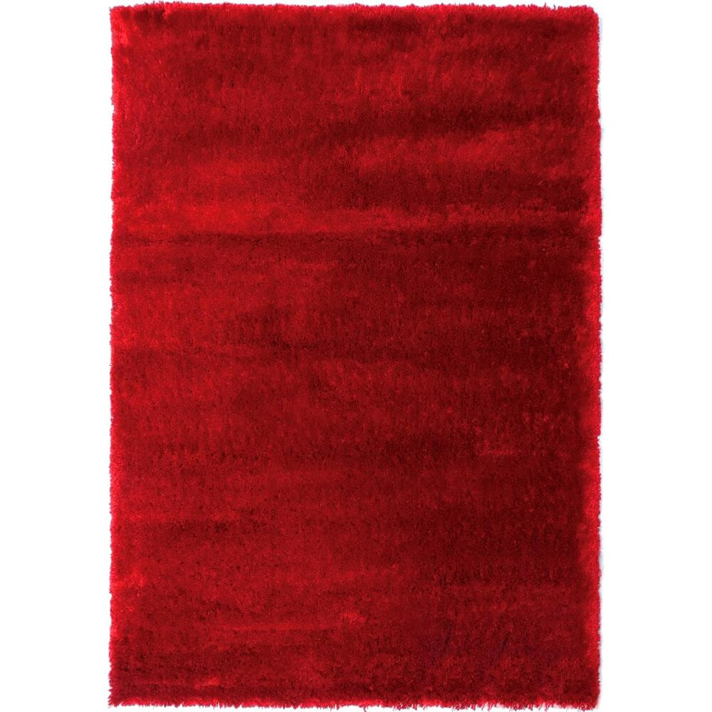 Loft Collection Red Indoor Olefin Area Rug (5'3 x 7'6)