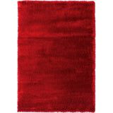 Loft Collection Red Indoor Olefin Area Rug (5'3 x 7'6)