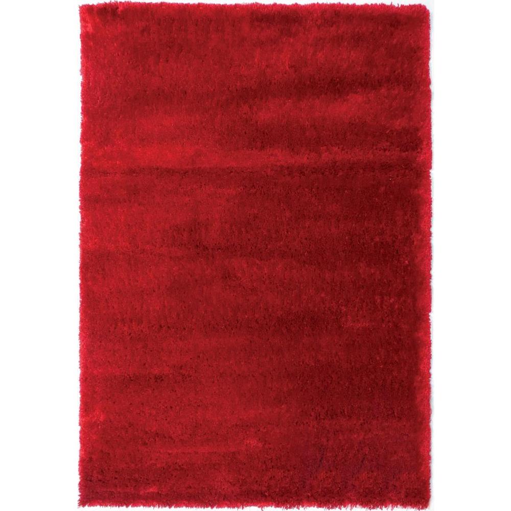 Loft Collection Red Indoor Olefin Area Rug (5'3 x 7'6)