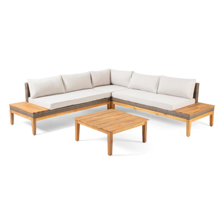 Loft Outdoor 5-pc. Cushioned Sectional Set by Christopher Knight Home