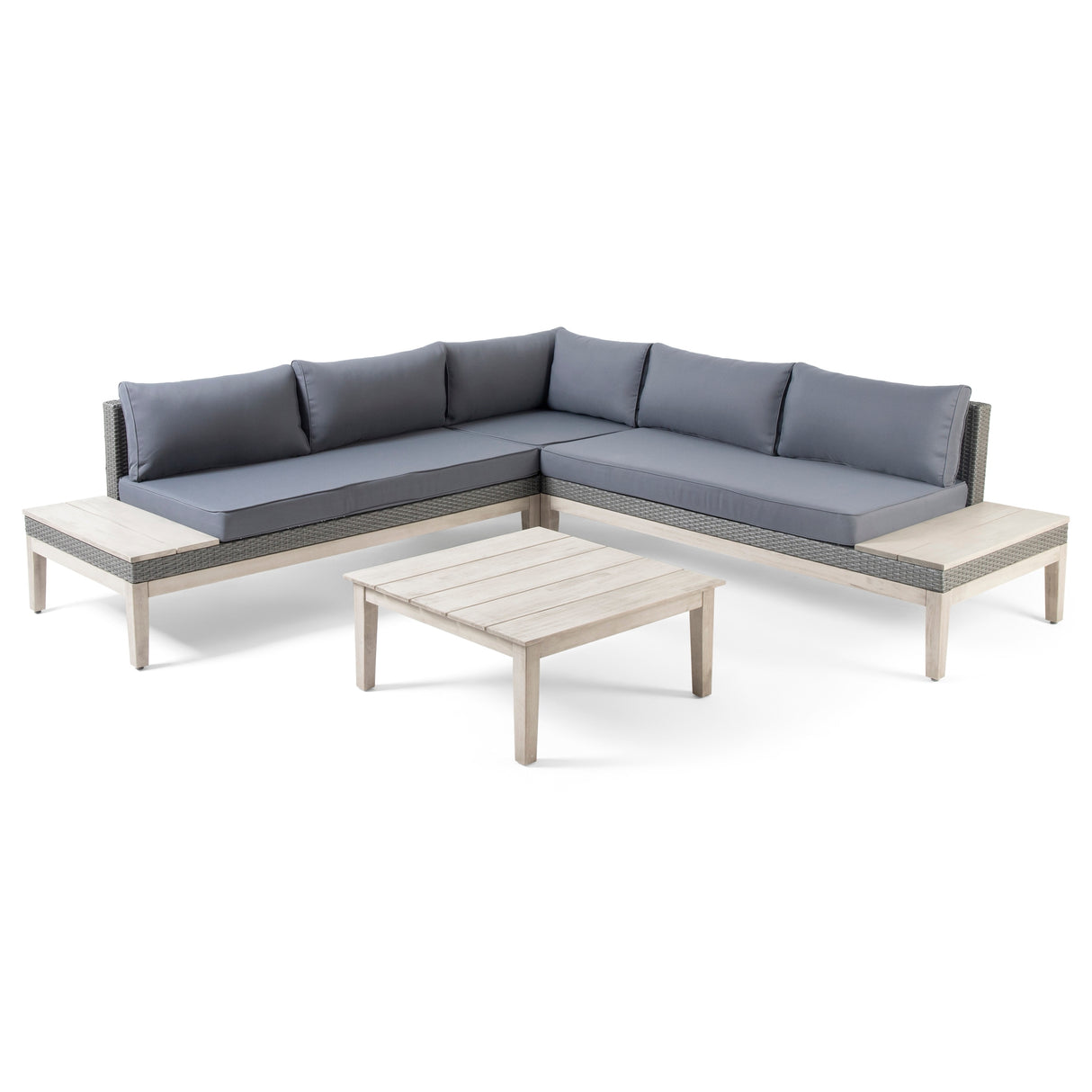 Loft Outdoor 5-pc. Cushioned Sectional Set by Christopher Knight Home