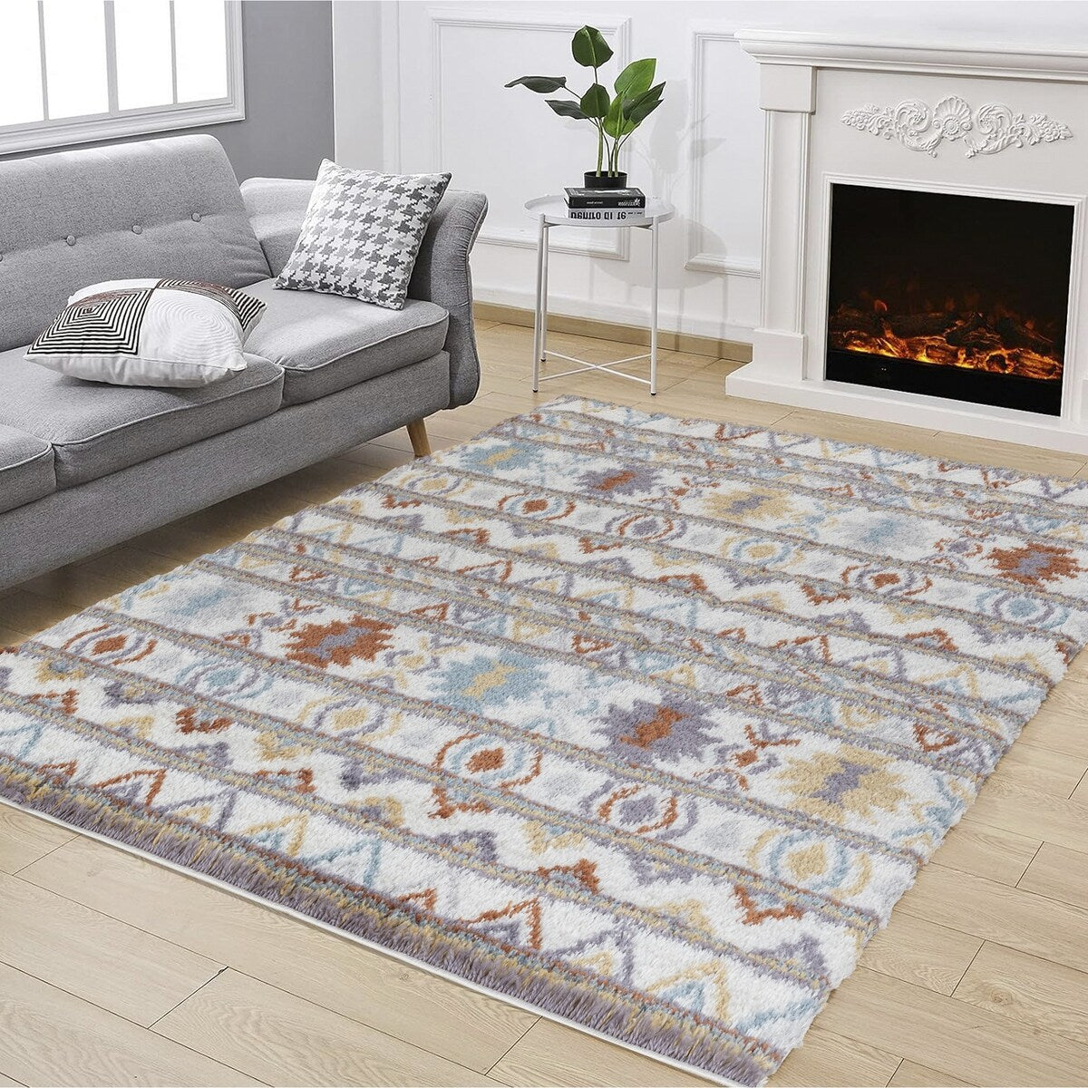 Loft Shag GC_CZY1008 Multi Shaggy Area Rug