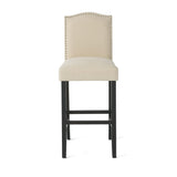Logan 30-inch Fabric Backed Barstool by Christopher Knight Home (Set of 2) - 18.63" D x 22.00" W x 45.00" H