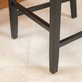 Logan 27-inch Bonded Leather Backed Counter Stool (Set of 2) by Christopher Knight Home