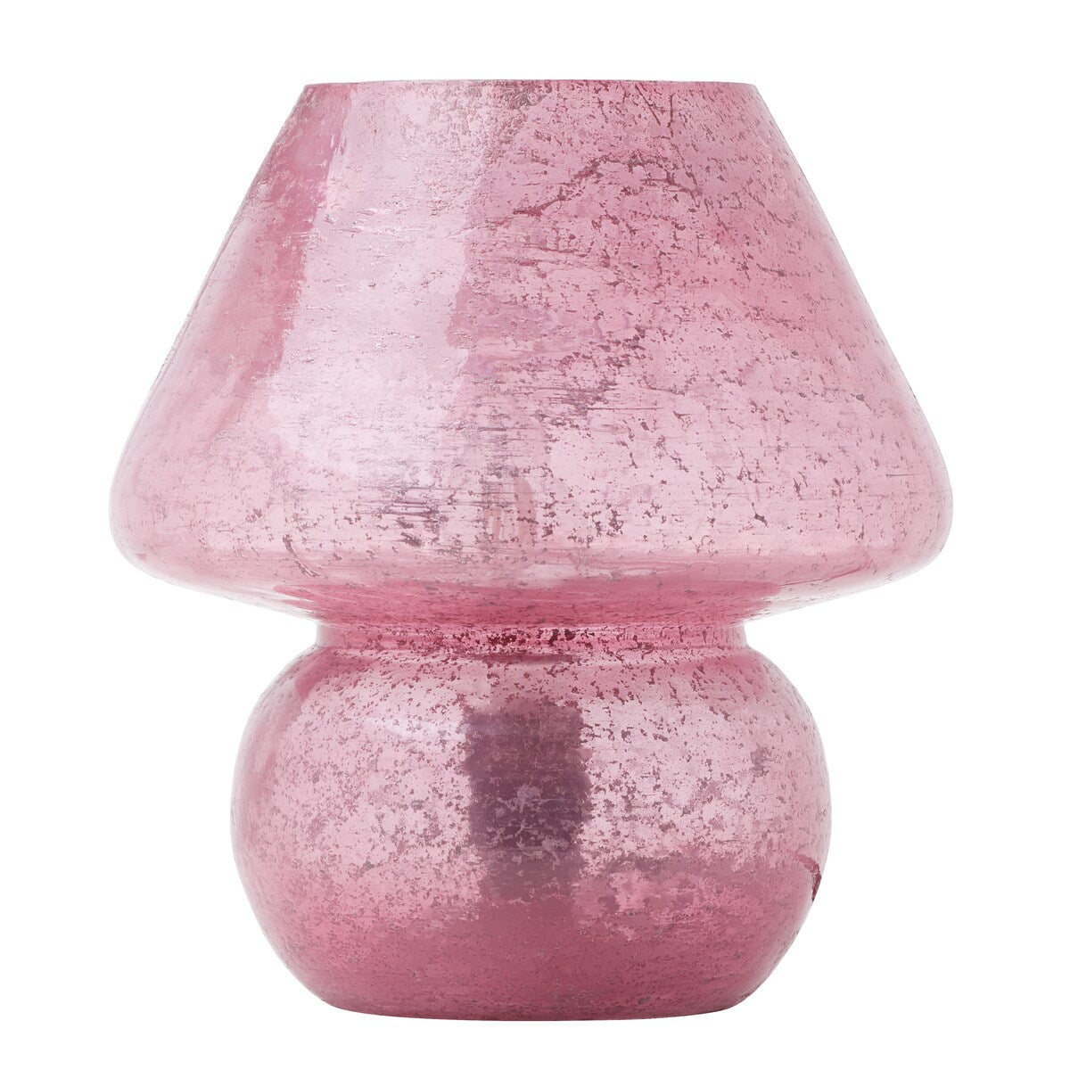 Lola River of Goods Pink Glass Mushroom 8.75-Inch Accent Lamp - 7.5" x 7.5" x 8.75"
