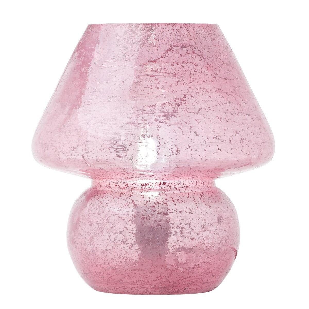 Lola River of Goods Pink Glass Mushroom 8.75-Inch Accent Lamp - 7.5" x 7.5" x 8.75"