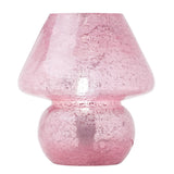 Lola River of Goods Pink Glass Mushroom 8.75-Inch Accent Lamp - 7.5" x 7.5" x 8.75"