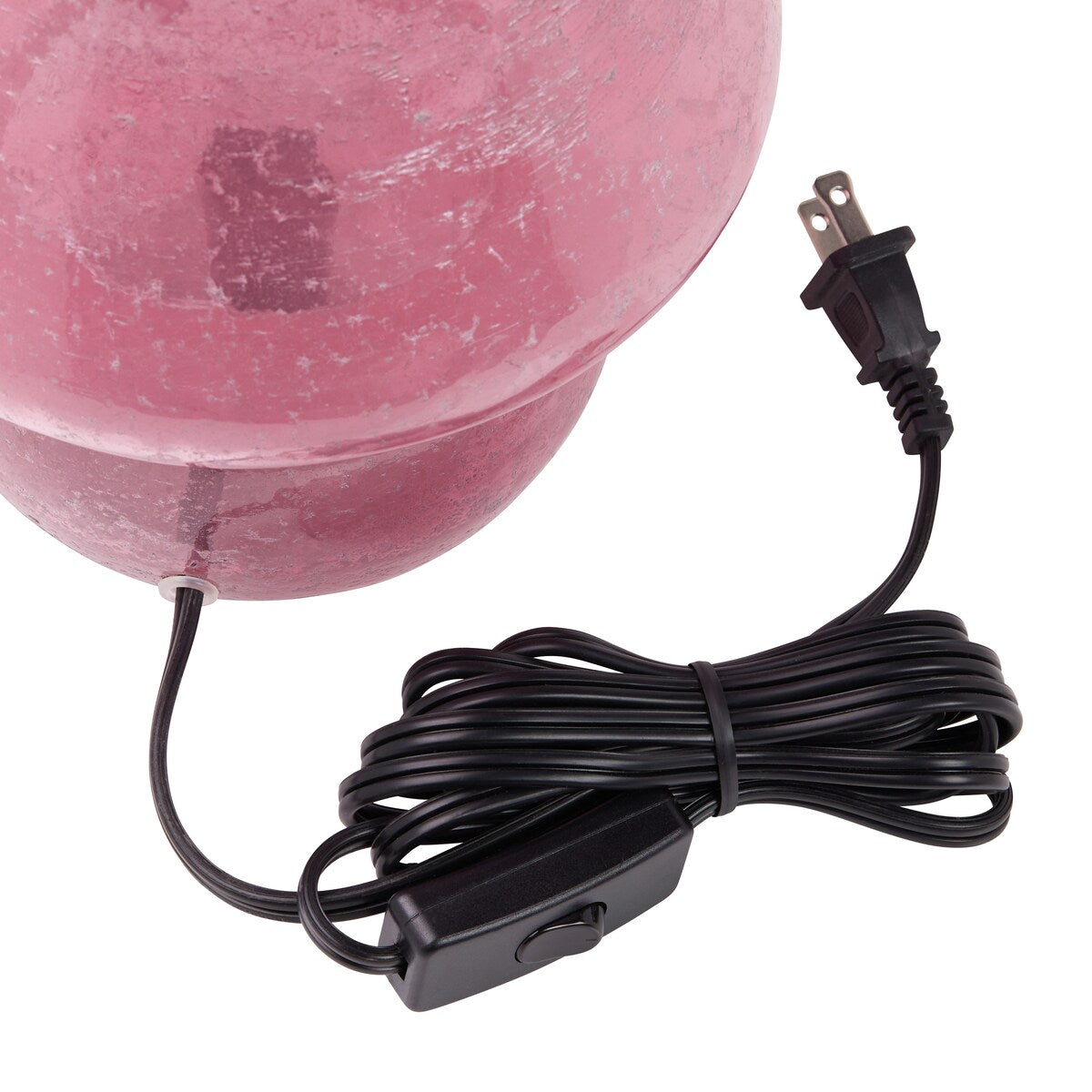 Lola River of Goods Pink Glass Mushroom 8.75-Inch Accent Lamp - 7.5" x 7.5" x 8.75"