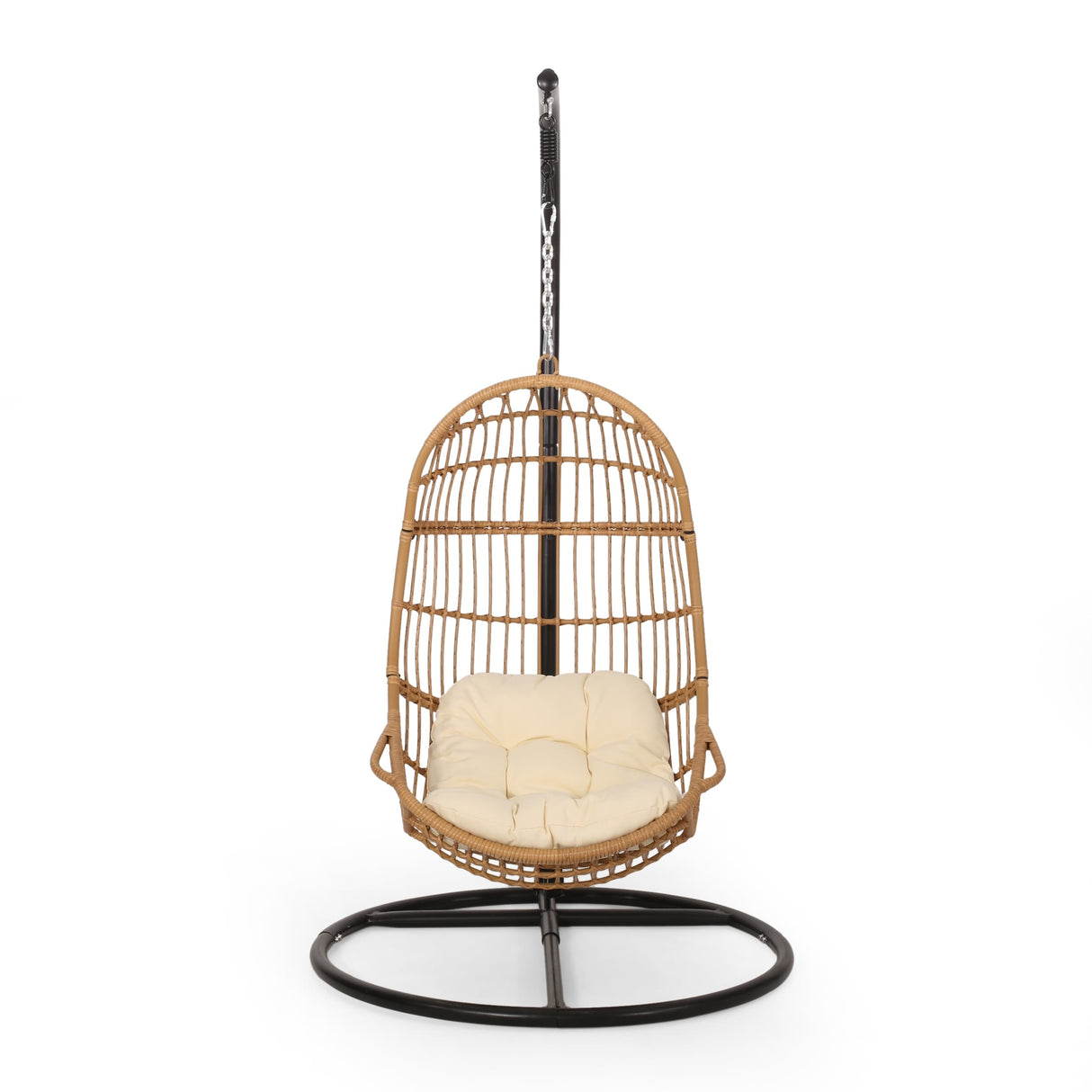 Lombard Rattan Hanging Chair by Christopher Knight Home - 400 lb limit