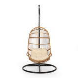 Lombard Rattan Hanging Chair by Christopher Knight Home - 400 lb limit