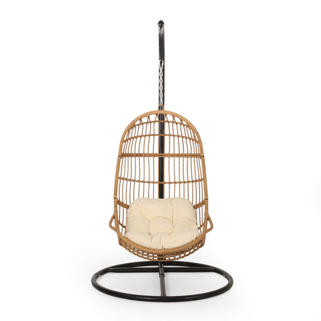 Lombard Rattan Hanging Chair by Christopher Knight Home - 400 lb limit