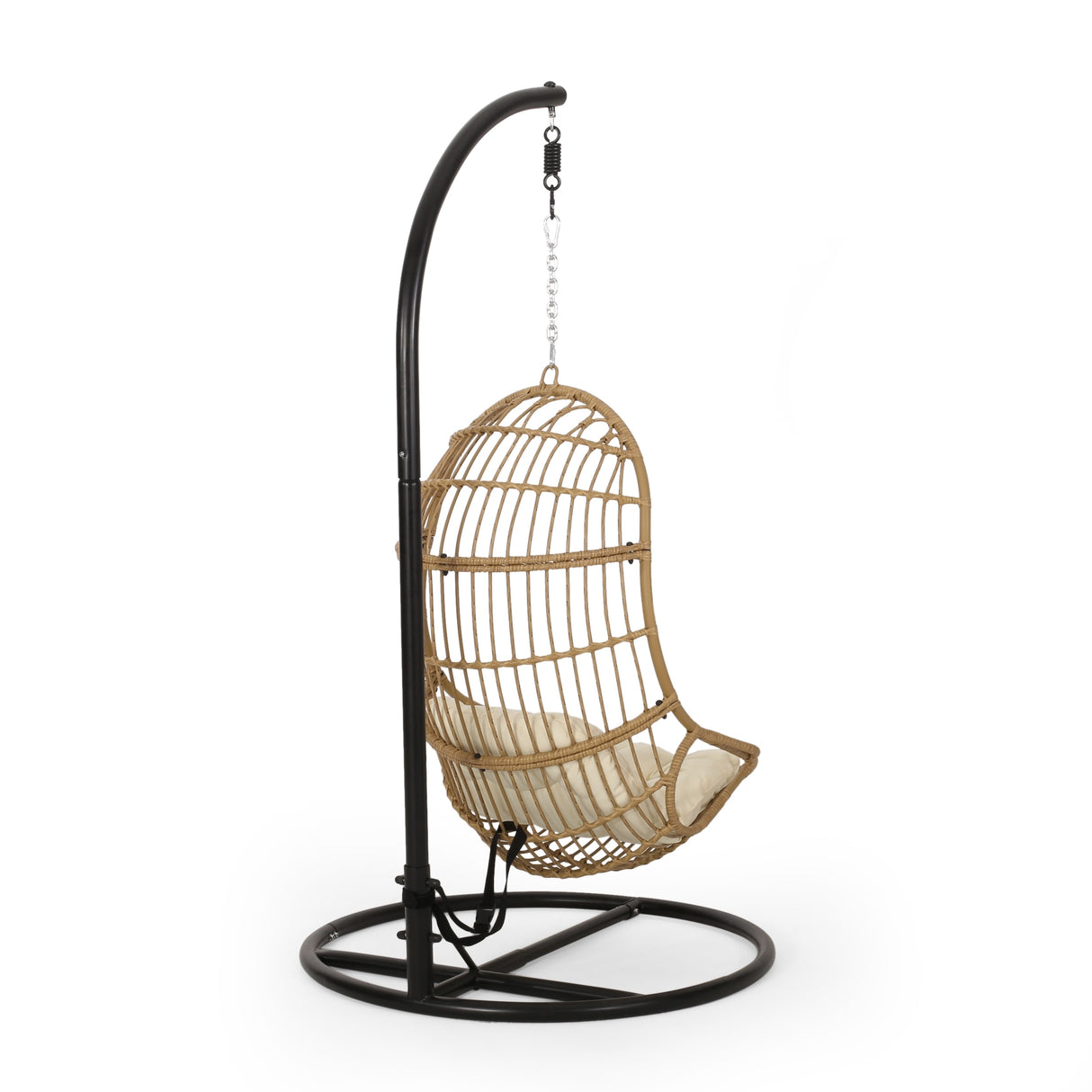 Lombard Rattan Hanging Chair by Christopher Knight Home - 400 lb limit