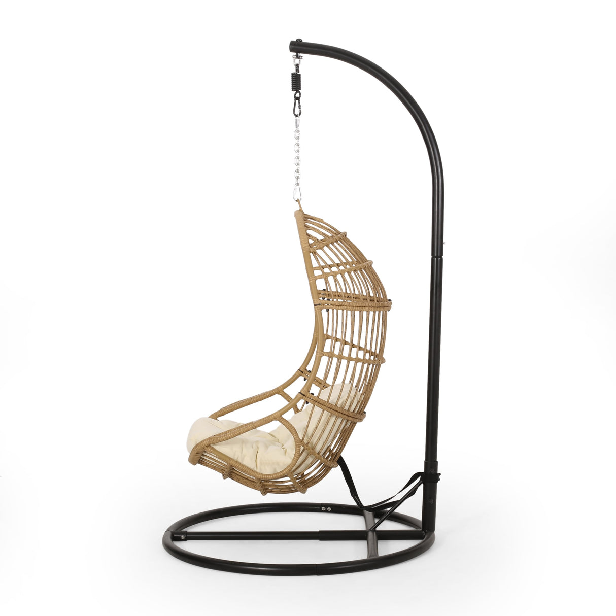 Lombard Rattan Hanging Chair by Christopher Knight Home - 400 lb limit