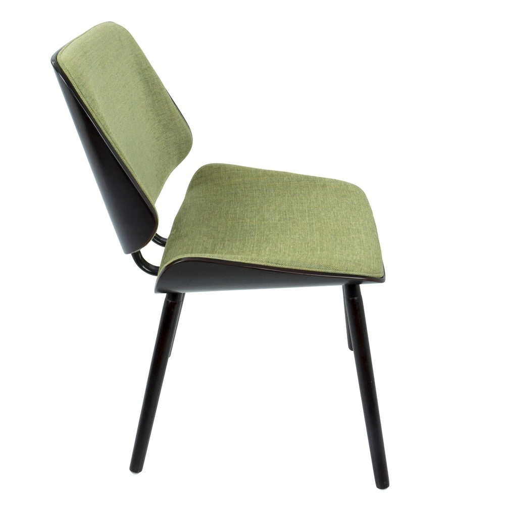 Lombardi Mid-Century Modern Upholstered Dining/Accent Chair (Set of 2)