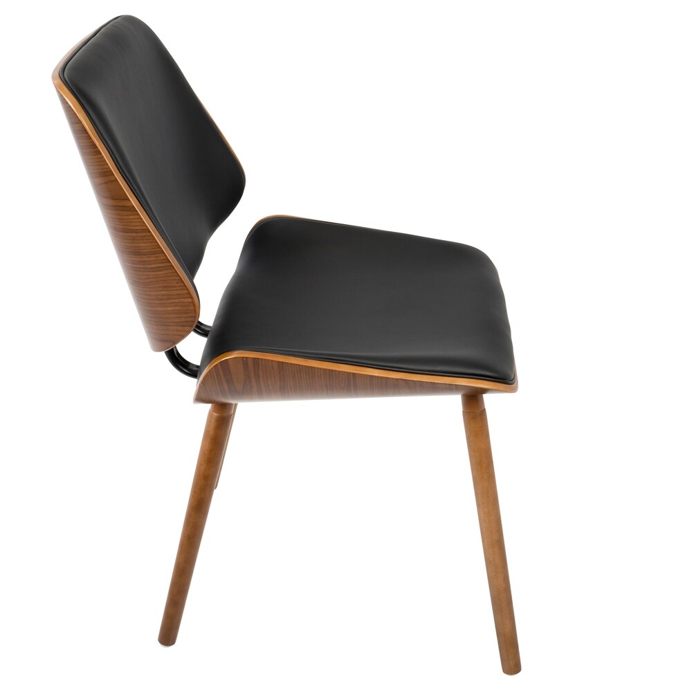 Lombardi Mid-Century Modern Upholstered Dining/Accent Chair (Set of 2)