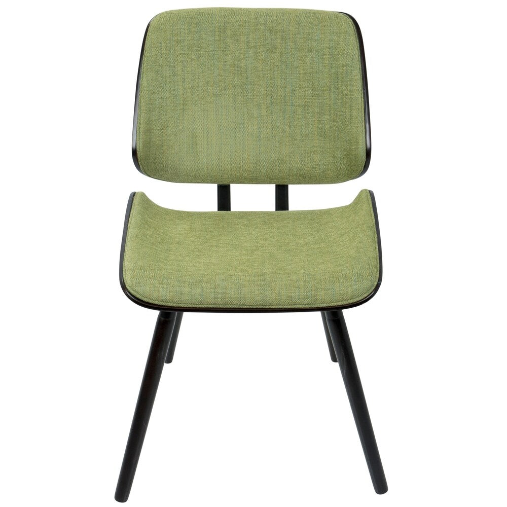 Lombardi Mid-Century Modern Upholstered Dining/Accent Chair (Set of 2)