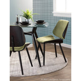 Lombardi Mid-Century Modern Upholstered Dining/Accent Chair (Set of 2)