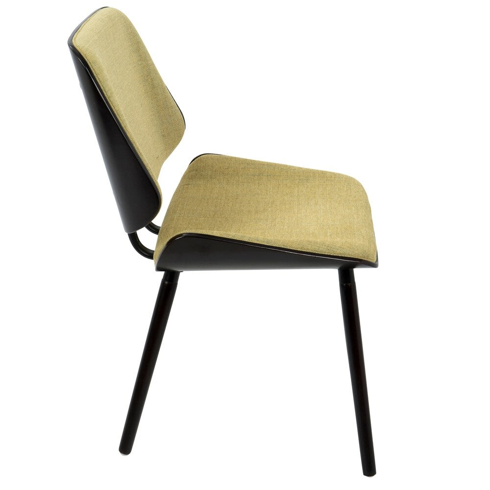 Lombardi Mid-Century Modern Upholstered Dining/Accent Chair (Set of 2)