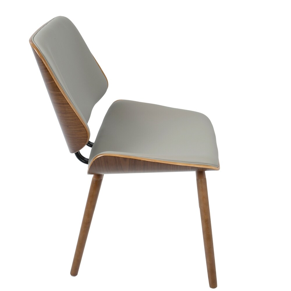 Lombardi Mid-Century Modern Upholstered Dining/Accent Chair (Set of 2)
