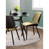 Lombardi Mid-Century Modern Upholstered Dining/Accent Chair (Set of 2)