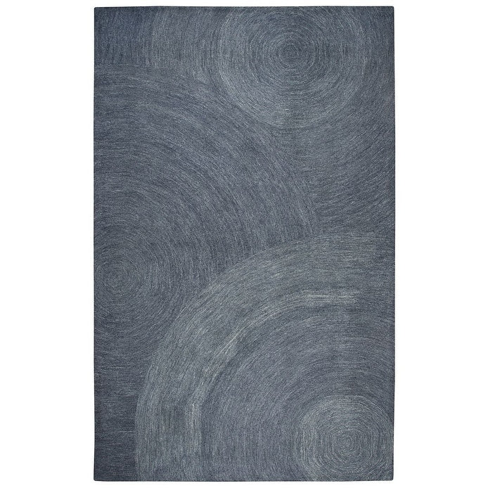 Alora Decor London Grey Swirl Hand-tufted Wool Rug