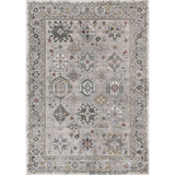 London Collection - Grey Multi-Coloured Classic Patterned Indoor Area Rug