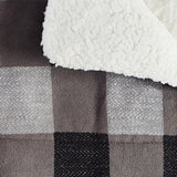 London Fog Faux Fur Plaid 50x60 Throw in Gift Box