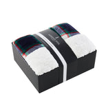 London Fog Faux Fur Plaid 50x60 Throw in Gift Box