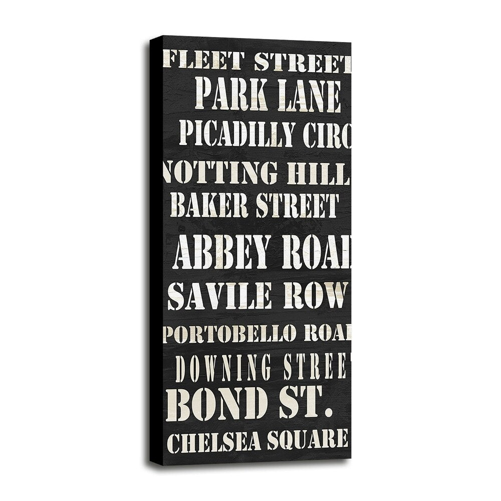London Streets-WILWAY110707 Framed Print 50"x20" by Willow Way Studios, Inc.
