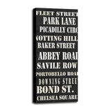 London Streets-WILWAY110707 Framed Print 50"x20" by Willow Way Studios, Inc.