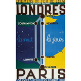 Londres Paris-VINAPP133624 Framed Print 20"x12.25" by Vintage Apple Collection