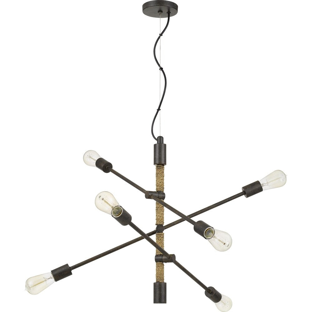 The Gray Barn Stars Hollow Tarnished Bronze 6-light Sputnik Chandelier