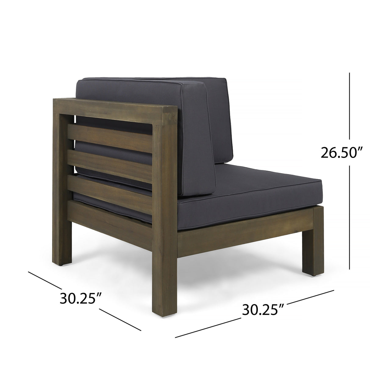 Lono Outdoor Modern 8 Seater Acacia Wood Sectional Sofa Set with Fire Pit and Tank Holder by Christopher Knight Home