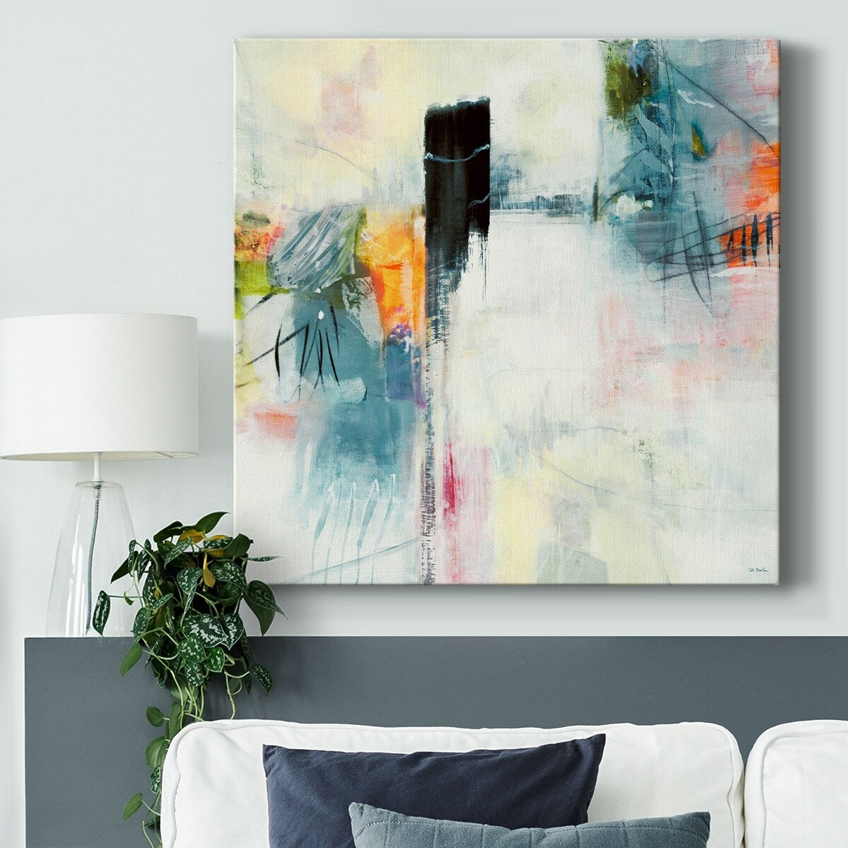 Looking-Gallery Wrapped Canvas