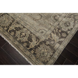 LoomBloom Muted Turkish Oushak Hand Knotted Area Rug Gray Color