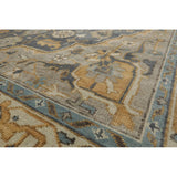 LoomBloom Muted Turkish Oushak Hand Knotted Area Rug Slate Color