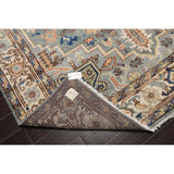 LoomBloom Muted Turkish Oushak Wool Area Rug Gray, Blue Color - 7' 11'' x 10' 1'' - 7' 11'' x 10' 1''