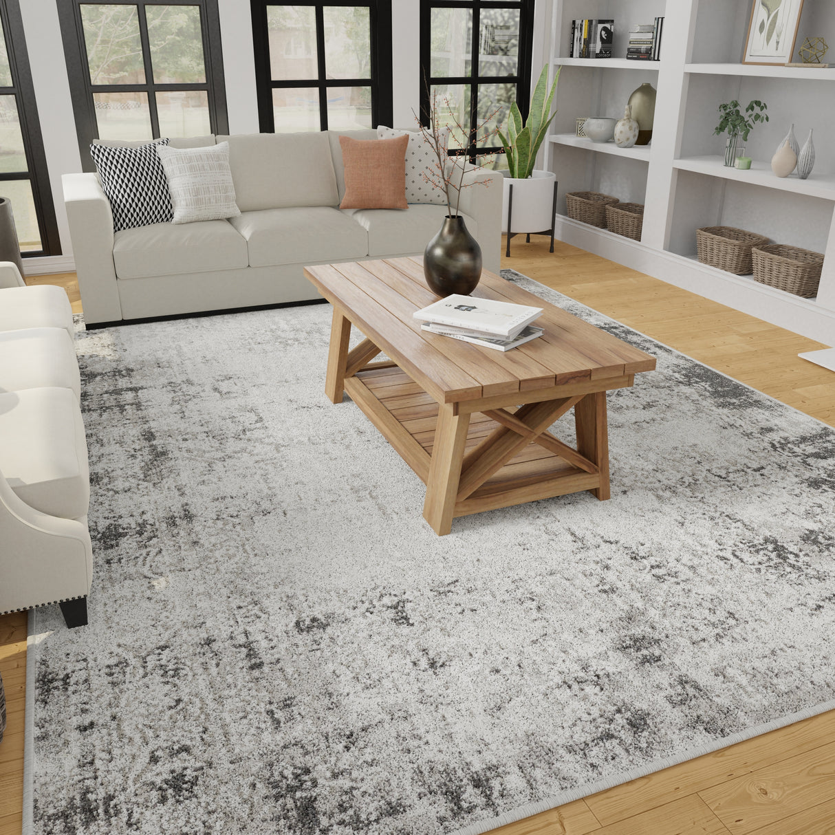 Loomaknoti Aysal Athna Gray Area Rug