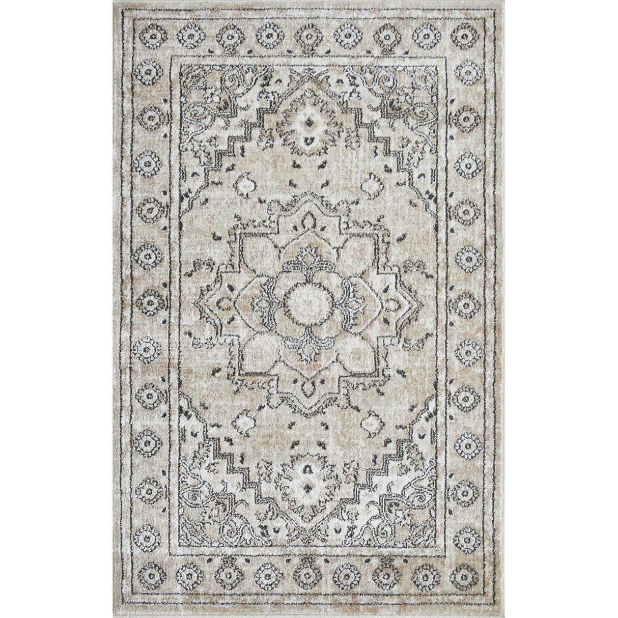 Loomaknoti Kehleigh Avalie Cream Area Rug