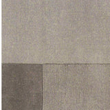 Loomed Dnoces Light Gray Wool Area Rug - 5' x 8'