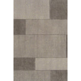 Loomed Dnoces Light Gray Wool Area Rug - 5' x 8'
