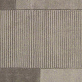 Loomed Dnoces Light Gray Wool Area Rug - 5' x 8'
