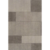 Loomed Dnoces Light Gray Wool Area Rug - 5' x 8'