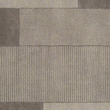 Loomed Dnoces Light Gray Wool Area Rug - 5' x 8'