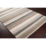 Loomed Green Madison Square Wool Area Rug - 8' x 10' - 8' x 10'